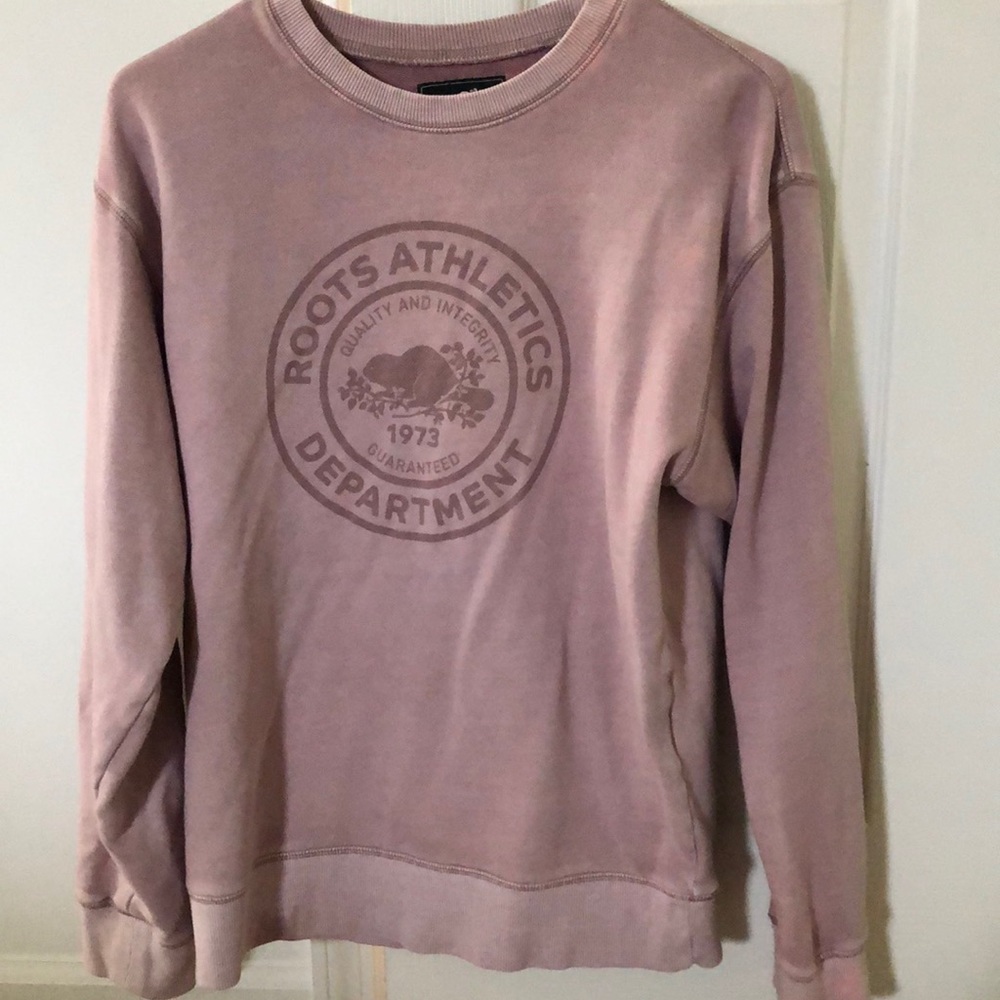 Light Pink Roots crew neck